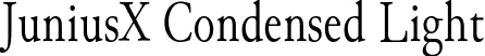 JuniusX Condensed Light font - JuniusX-CondensedLight.ttf