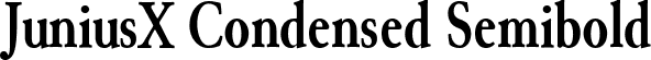 JuniusX Condensed Semibold font - JuniusX-CondensedSemibold.ttf