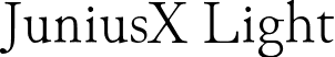 JuniusX Light font - JuniusX-Light.ttf