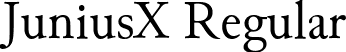 JuniusX Regular font - JuniusX-Regular.ttf