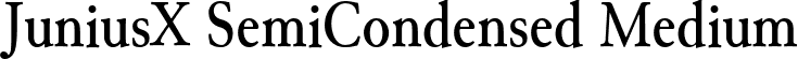 JuniusX SemiCondensed Medium font - JuniusX-SemiCondensedMedium.ttf