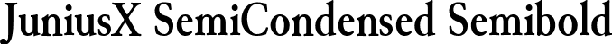 JuniusX SemiCondensed Semibold font - JuniusX-SemiCondensedSemibold.ttf