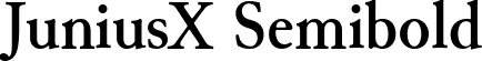 JuniusX Semibold font - JuniusX-Semibold.ttf