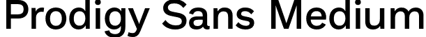 Prodigy Sans Medium font - ProdigySans-Medium.otf