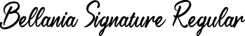Bellania Signature Regular font - BellaniaSignature.otf