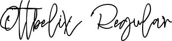 Ottbelix Regular font - Ottbelix.ttf