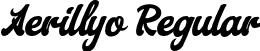 Aerillyo Regular font - Aerillyo.otf