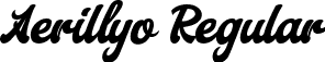 Aerillyo Regular font - Aerillyo.ttf