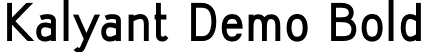 Kalyant Demo Bold font - KalyantDemoBold-PKZ4d.otf