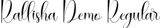 Rallisha Demo Regular font - RallishaDemo-MVLYB.ttf