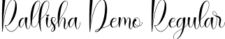 Rallisha Demo Regular font - RallishaDemo-rgr28.otf