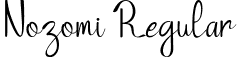 Nozomi Regular font - Nozomi-Regular-Demo.otf