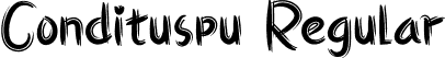 Condituspu Regular font - Condituspu.otf