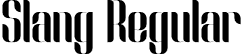 Slang Regular font - Slang_Personal_use.otf