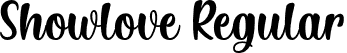 Showlove Regular font - show-regular.otf