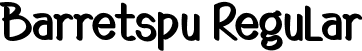 Barretspu Regular font - Barretspu.ttf