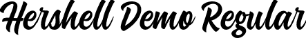 Hershell Demo Regular font - Hershell-Script-Demo.otf