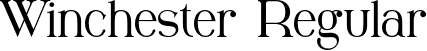 Winchester Regular font - winchester-otf.otf