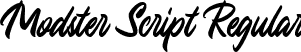 Modster Script Regular font - modster-script-free.ttf