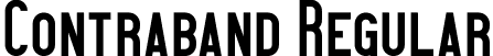 Contraband Regular font - contraband-demo.otf