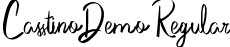 CasstinoDemo Regular font - casstinodemo.ttf