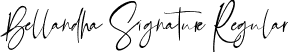 Bellandha Signature Regular font - bellandhasignature.ttf