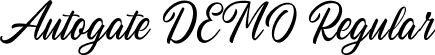 Autogate DEMO Regular font - autogate-regular-demo.ttf