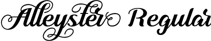 Alleyster Regular font - Alleyster-DEMO.ttf