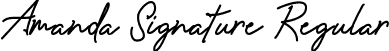 Amanda Signature Regular font - amandasignature.ttf
