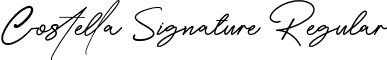 Costella Signature Regular font - CostellaSignature-x3ng5.ttf