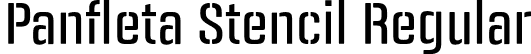 Panfleta Stencil Regular font - PanfletaStencil-Regular.otf