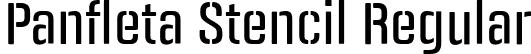Panfleta Stencil Regular font - PanfletaStencil-Regular.ttf
