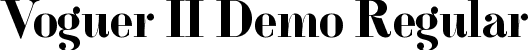 Voguer II Demo Regular font - vogueriidemoregular.ttf