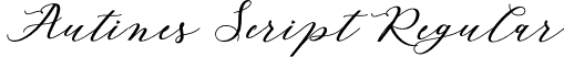 Autines Script Regular font - autines-script.otf