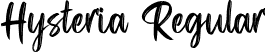 Hysteria Regular font - Hysteria-SVG.otf