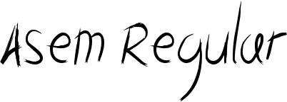 Asem Regular font - Asem.ttf