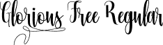Glorious Free Regular font - glorious-free.ttf