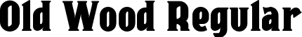 Old Wood Regular font - OldWood.otf