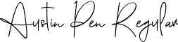 Austin Pen Regular font - austin-pen.ttf