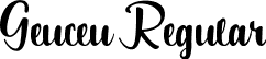 Geuceu Regular font - geuceu.ttf