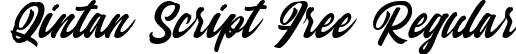 Qintan Script Free Regular font - qintan-script-free-demo.ttf