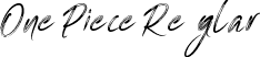 One Piece Regular font - one-piece.ttf