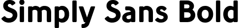 Simply Sans Bold font - SimplySans-Bold.ttf