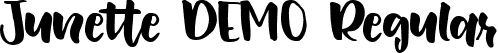 Junette DEMO Regular font - JunetteDEMO-Regular.ttf