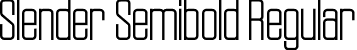 Slender Semibold Regular font - slender-semibold.otf