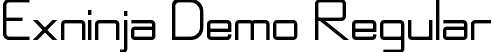 Exninja Demo Regular font - ExninjaDemoRegular.ttf