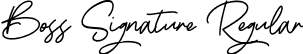 Boss Signature Regular font - bosssignature-3pyz.ttf