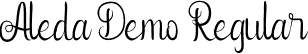 Aleda Demo Regular font - AledaDemo.otf