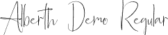 Alberth Demo Regular font - alberth-demo.otf
