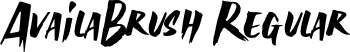 AvailaBrush Regular font - availabrush-demo.ttf